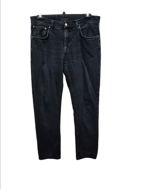 Nudie Jeans Gritty Jackson Black Forest Rigid Denim Jeans - W33 L32